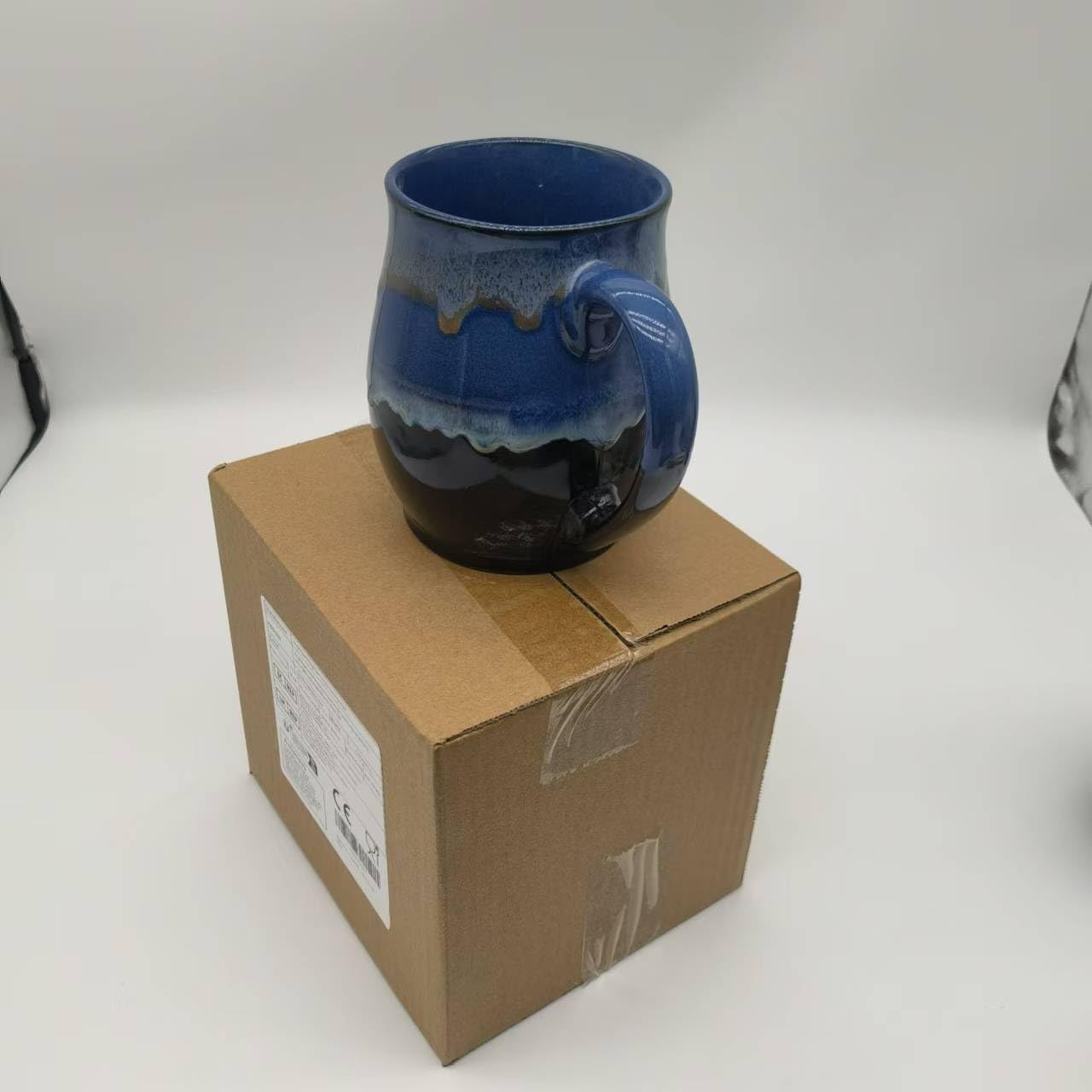 Large Ceramic Coffee Mug, 25 oz/710 ml, Dishwasher and Microwave Safe, Extra Large Tea Mug, Perfect for Office and Home, Great Gift (blue)