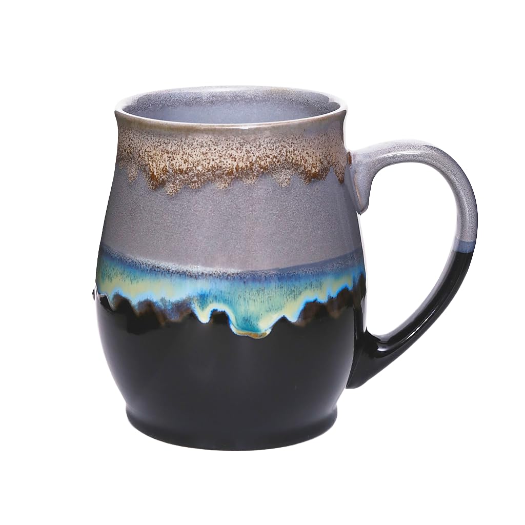 Large Ceramic Coffee Mug, 25 oz/710 ml, Dishwasher and Microwave Safe, Extra Large Tea Mug, Perfect for Office and Home, Great Gift (blue)