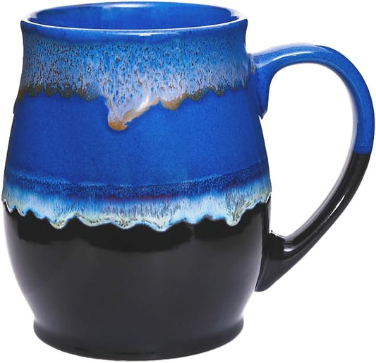 Large Ceramic Coffee Mug, 25 oz/710 ml, Dishwasher and Microwave Safe, Extra Large Tea Mug, Perfect for Office and Home, Great Gift (blue)