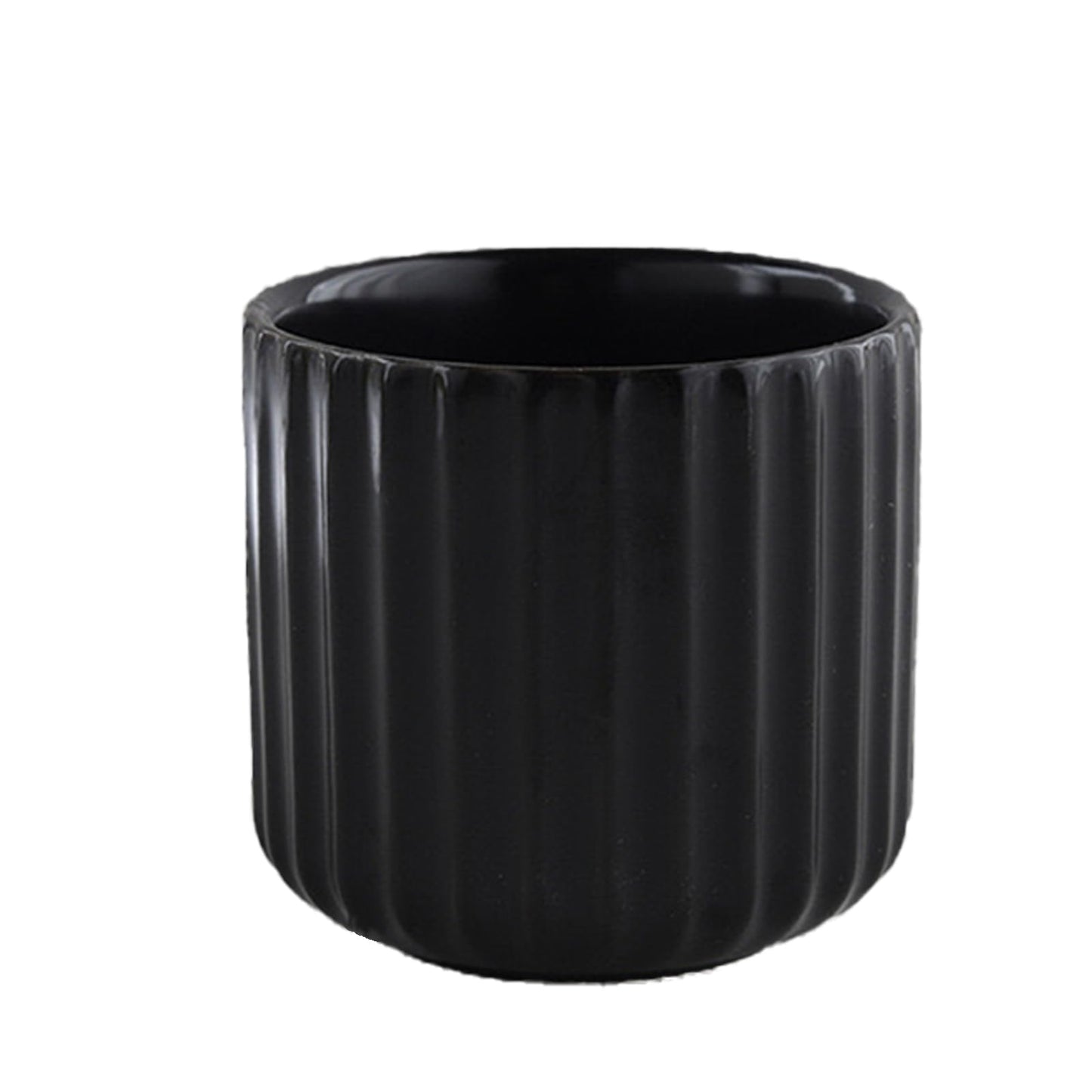 Vinitage Ceramic Mug, Japanese Tea Cup 6oz Striped Cup No Handle Drinking Cup for Latte Milk Water Beverage Juice Microwave and Dishwasher Safe, Kiln Transformation Cup (Brown)