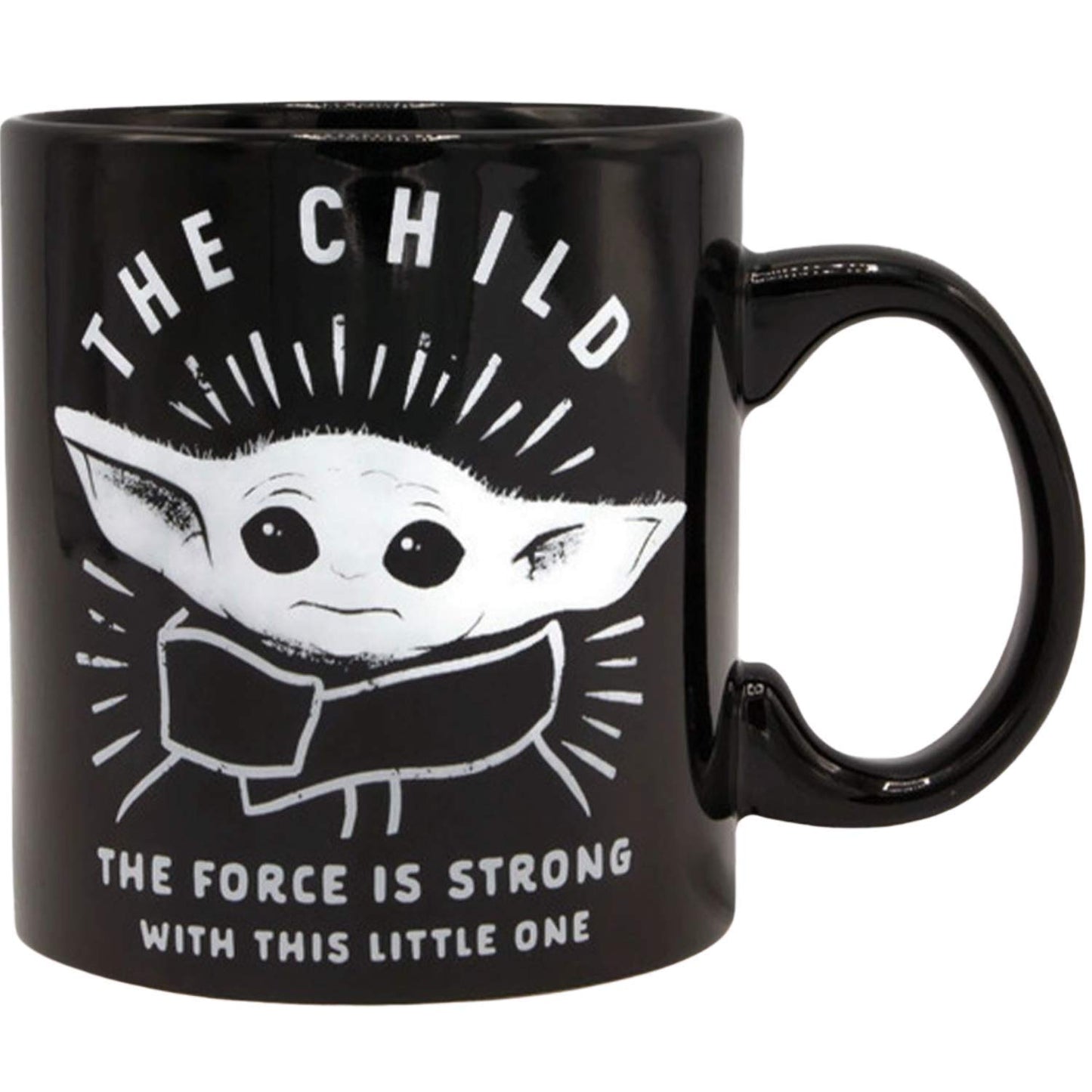 Silver Buffalo Star Wars The Mandalorian The Child Stands Ceramic Coffee Mug, 20-Ounces