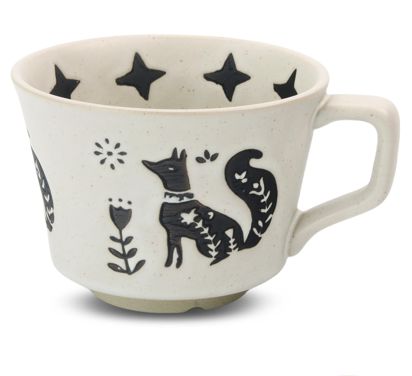 Ceramic Coffee Mug, 12 oz Novelty Unique Teacup with Handle, Stoneware Cup for Tea Mocha Latte Cappuccino Espresso (Leaf)