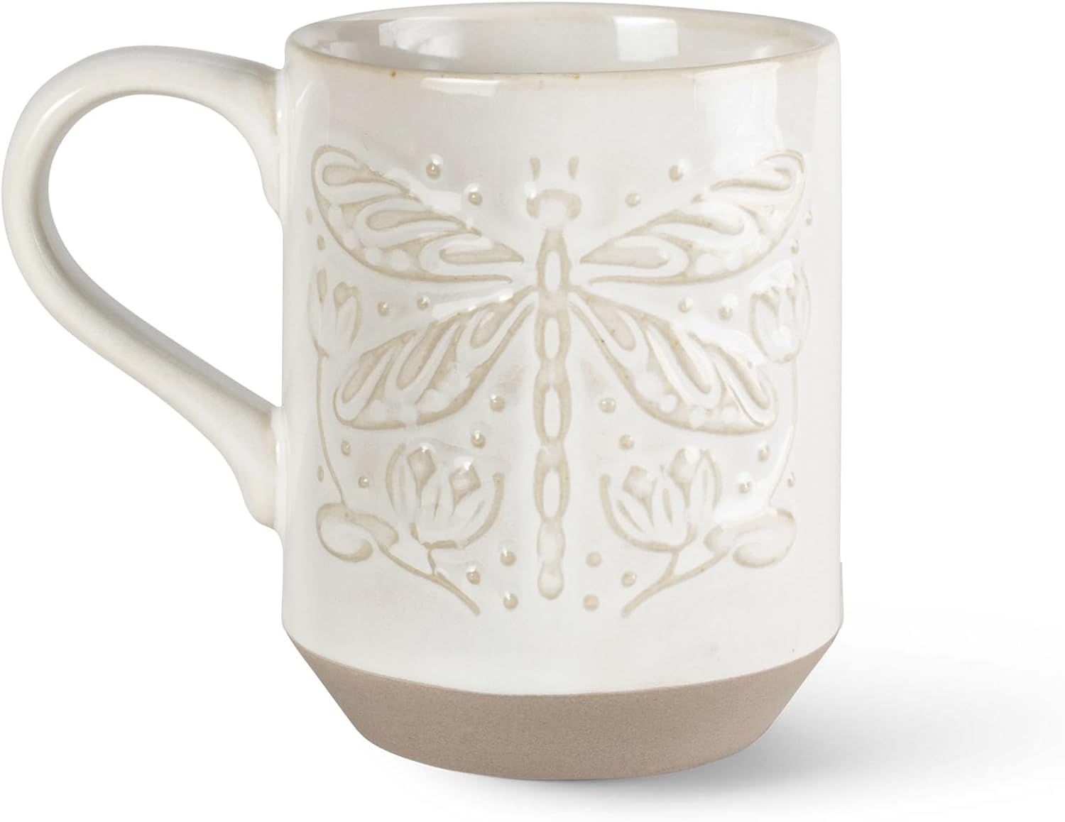 Fringe Studio New York Stoneware Mug, DRAGONFLY 3.25" DIA. X 4.25" H, 12 FL.OZ, Juliana Tipton Collection (429080)