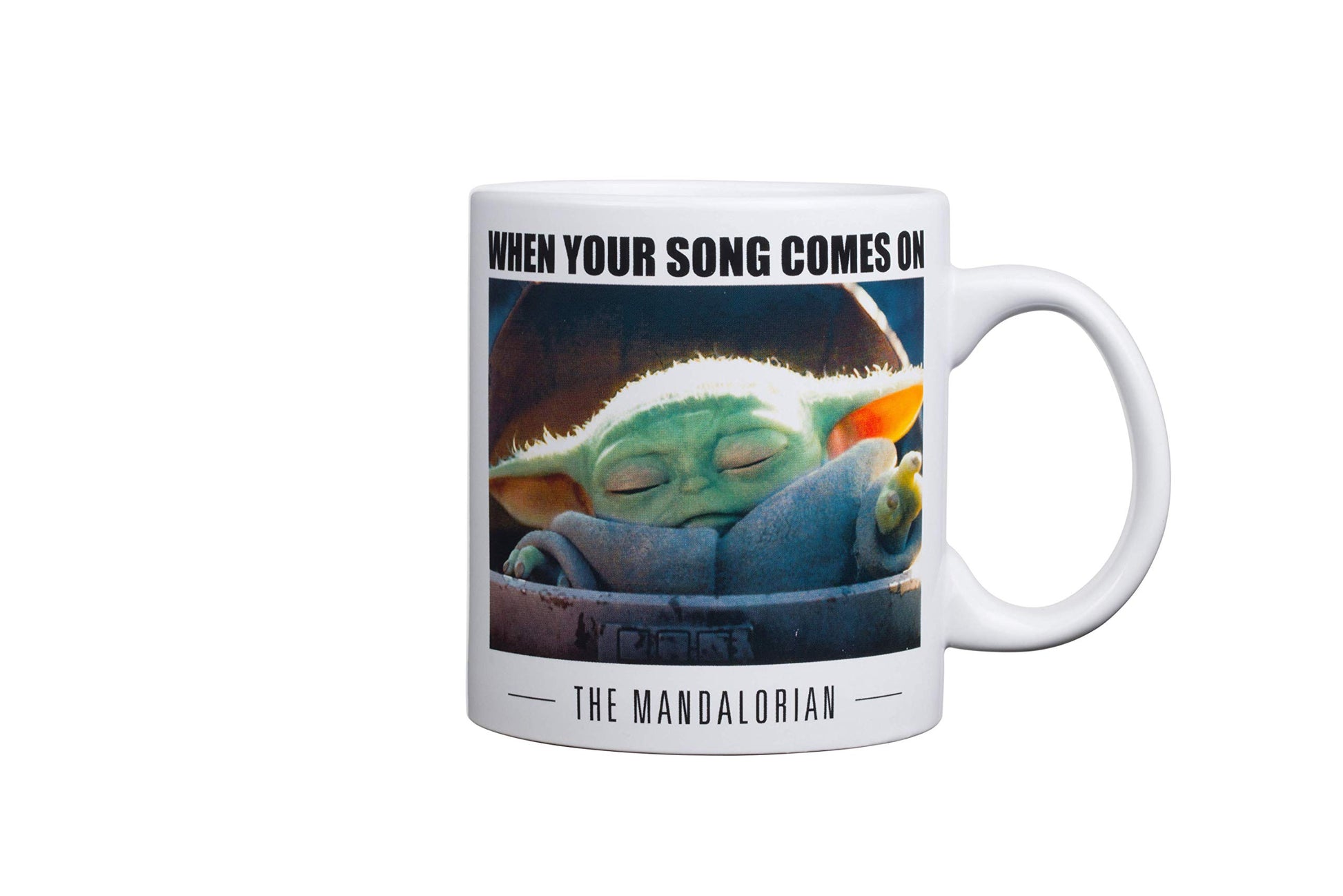 Silver Buffalo Star Wars The Mandalorian The Child Stands Ceramic Coffee Mug, 20-Ounces