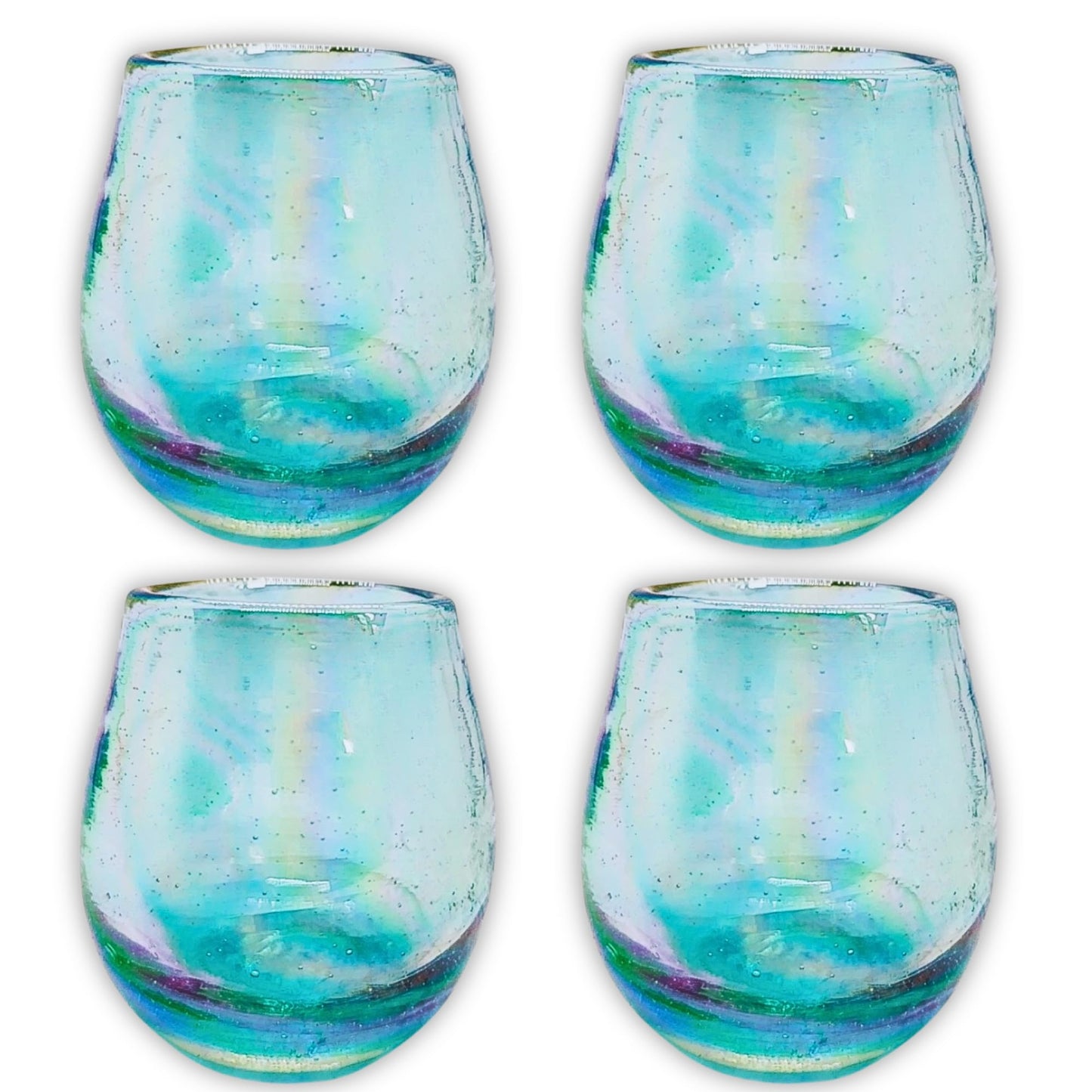 Mexican Barrel Shot Glasses, Hand Blown Tequila Set, Unique Barrel-Shaped Glasses (Amber)