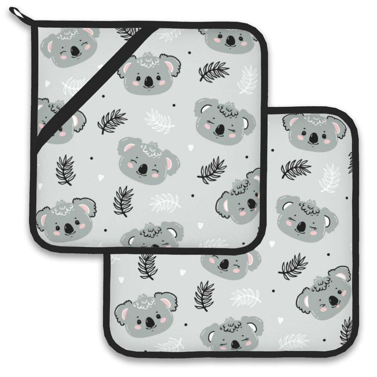 Cherry Berries Pot Holder Set of 2,Heat Resistant Potholders Oven Hot Pads for Kitchen Cooking Baking BBQ
