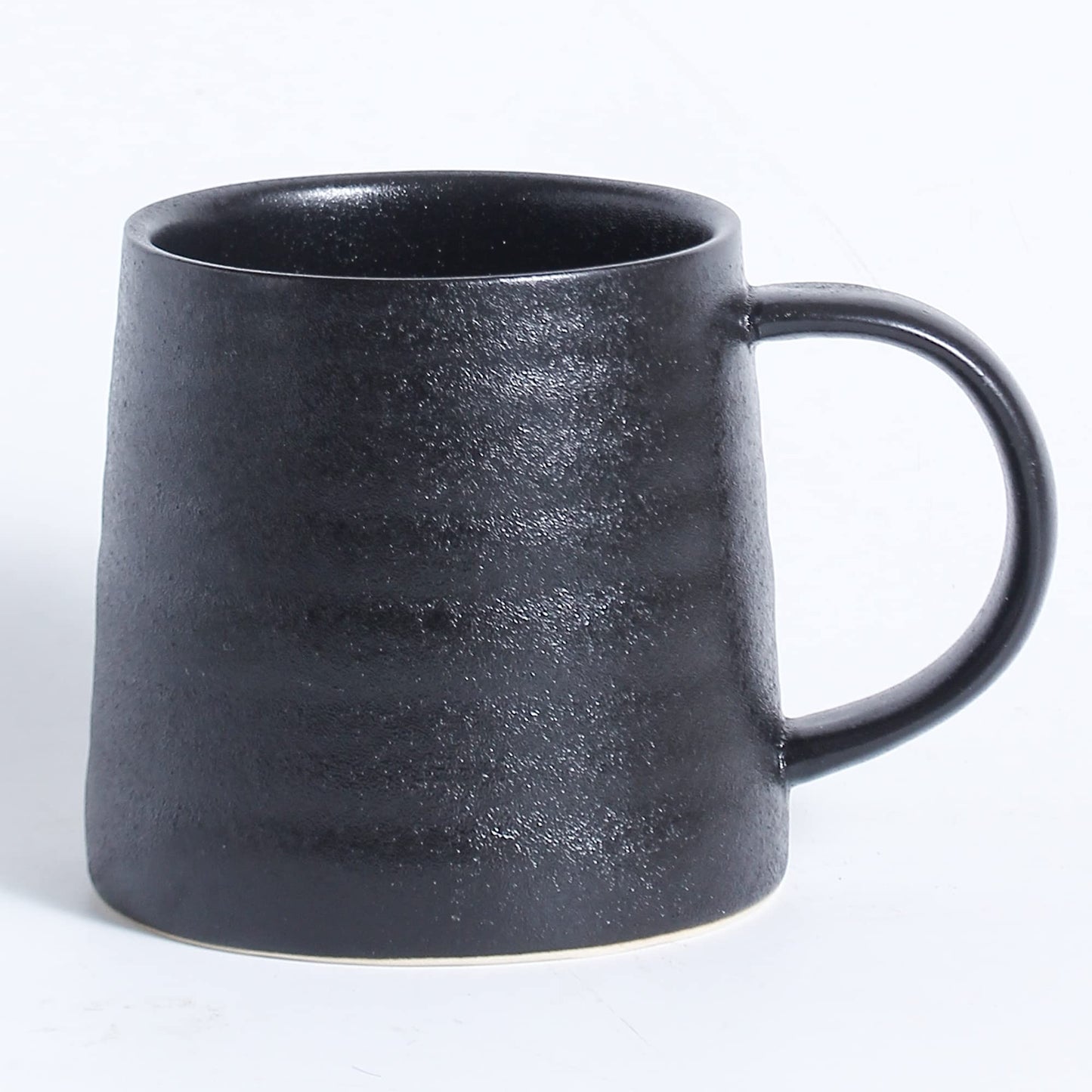 Large Ceramic Coffee Mug, Handmade Pottery Mugs, Tea Cups with Big Handle for Office and Home, 15.5 oz, Dishwasher and Microwave Safe (Spring Green)