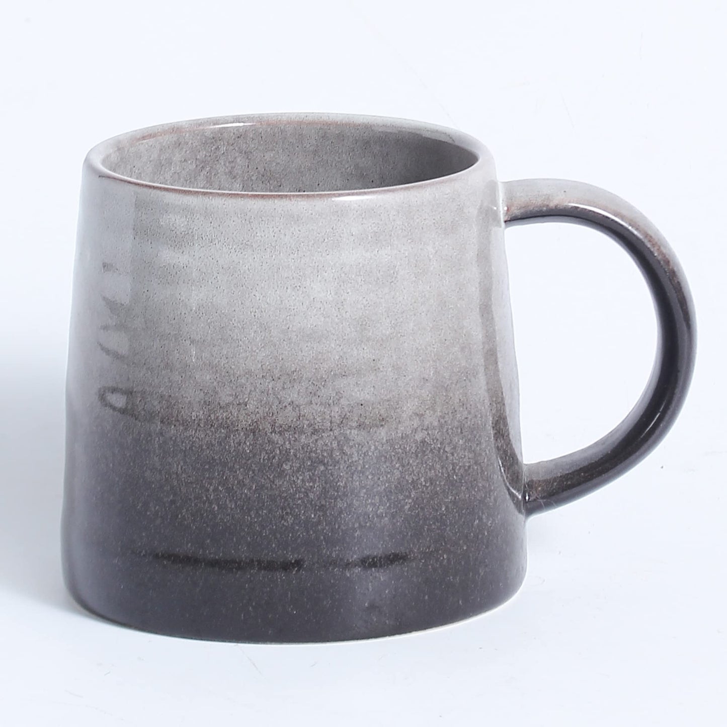 Large Ceramic Coffee Mug, Handmade Pottery Mugs, Tea Cups with Big Handle for Office and Home, 15.5 oz, Dishwasher and Microwave Safe (Spring Green)