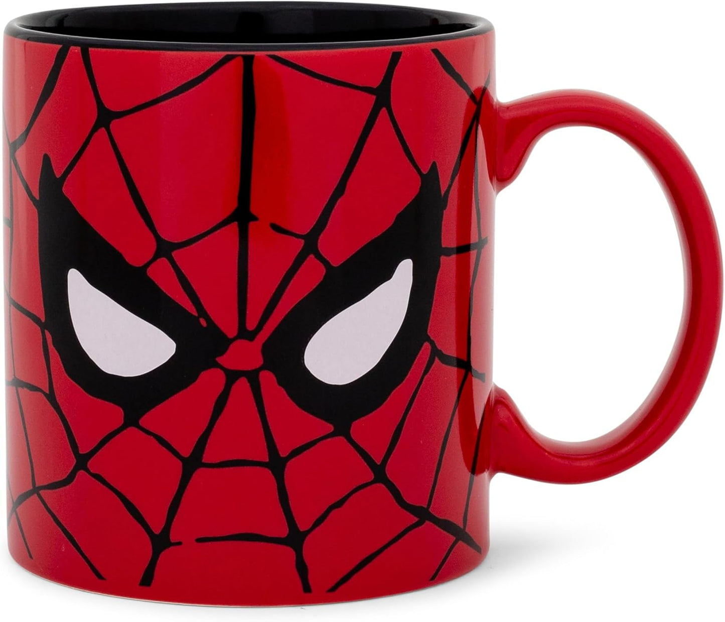 Silver Buffalo Marvel Spider-Man Face Jumbo Ceramic Coffee Mug, 20-Ounces, Red(Pack of 1)