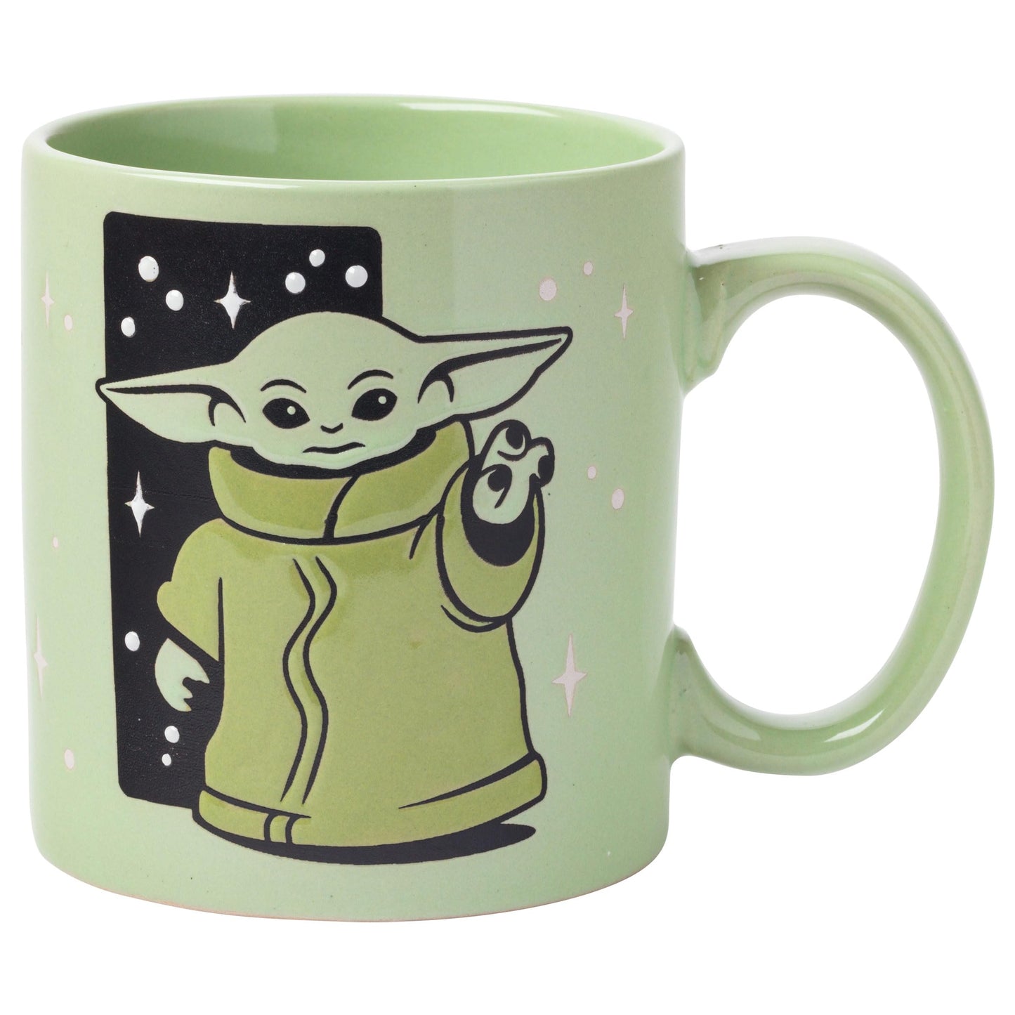 Silver Buffalo Star Wars The Mandalorian The Child Stands Ceramic Coffee Mug, 20-Ounces
