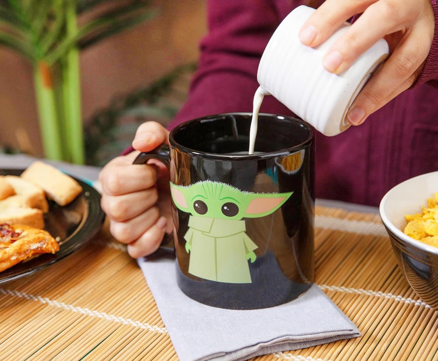 Silver Buffalo Star Wars The Mandalorian The Child Stands Ceramic Coffee Mug, 20-Ounces
