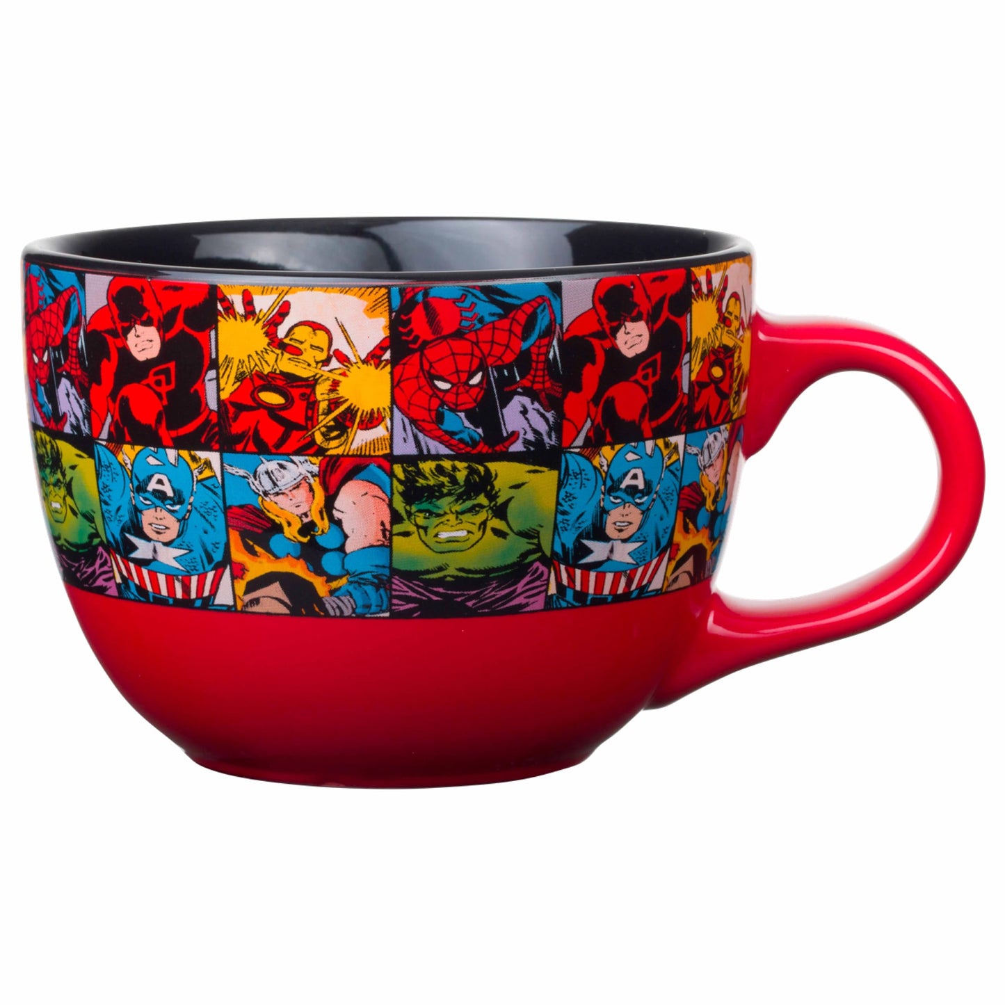 Silver Buffalo Marvel Spider-Man Face Jumbo Ceramic Coffee Mug, 20-Ounces, Red(Pack of 1)