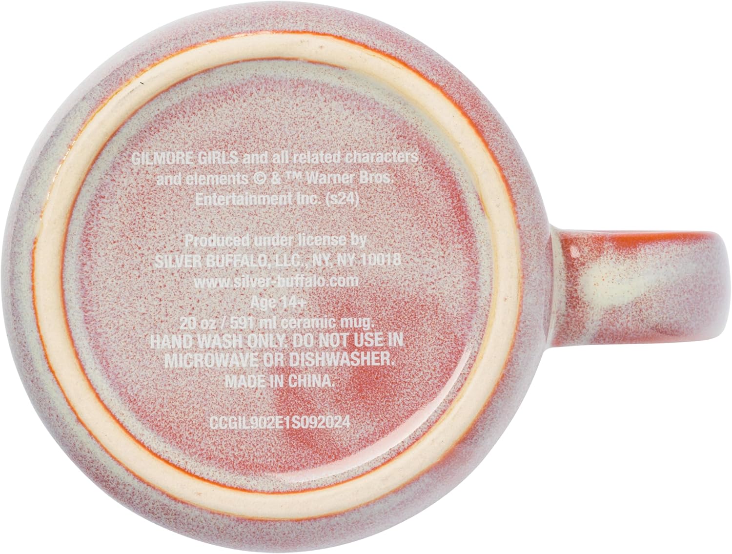 Silver Buffalo Gilmore Girls High Gloss Ceramic Camper Mug Featuring Luke's Diner Logo, 20 Ounces