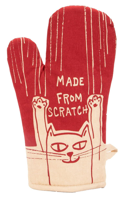 Blue Q Funny Oven Mitt, Made from Scratch. Super-Insulated Quilting, Natural-Fitting Shape, 100% Cotton