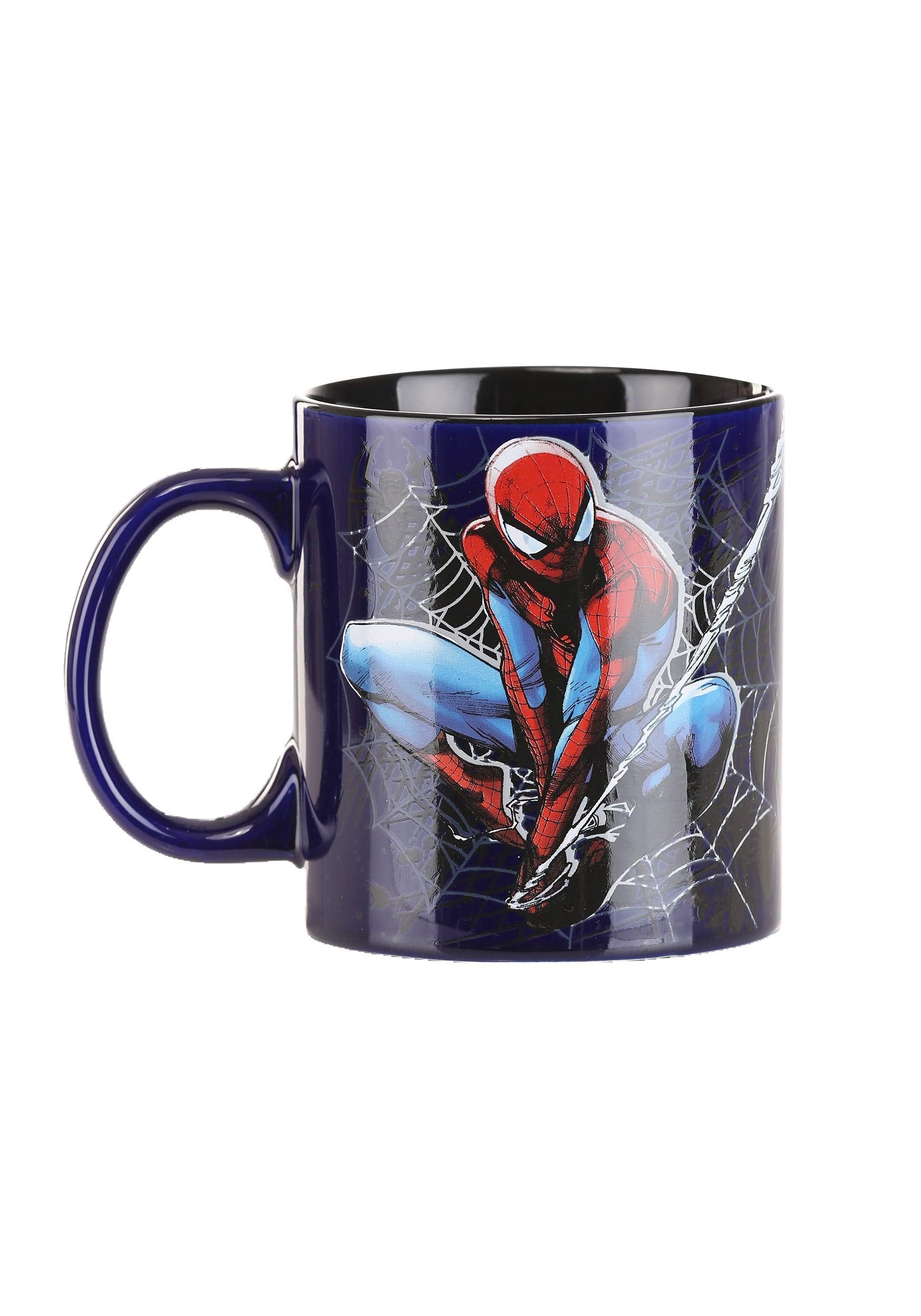 Silver Buffalo Marvel Spider-Man Face Jumbo Ceramic Coffee Mug, 20-Ounces, Red(Pack of 1)