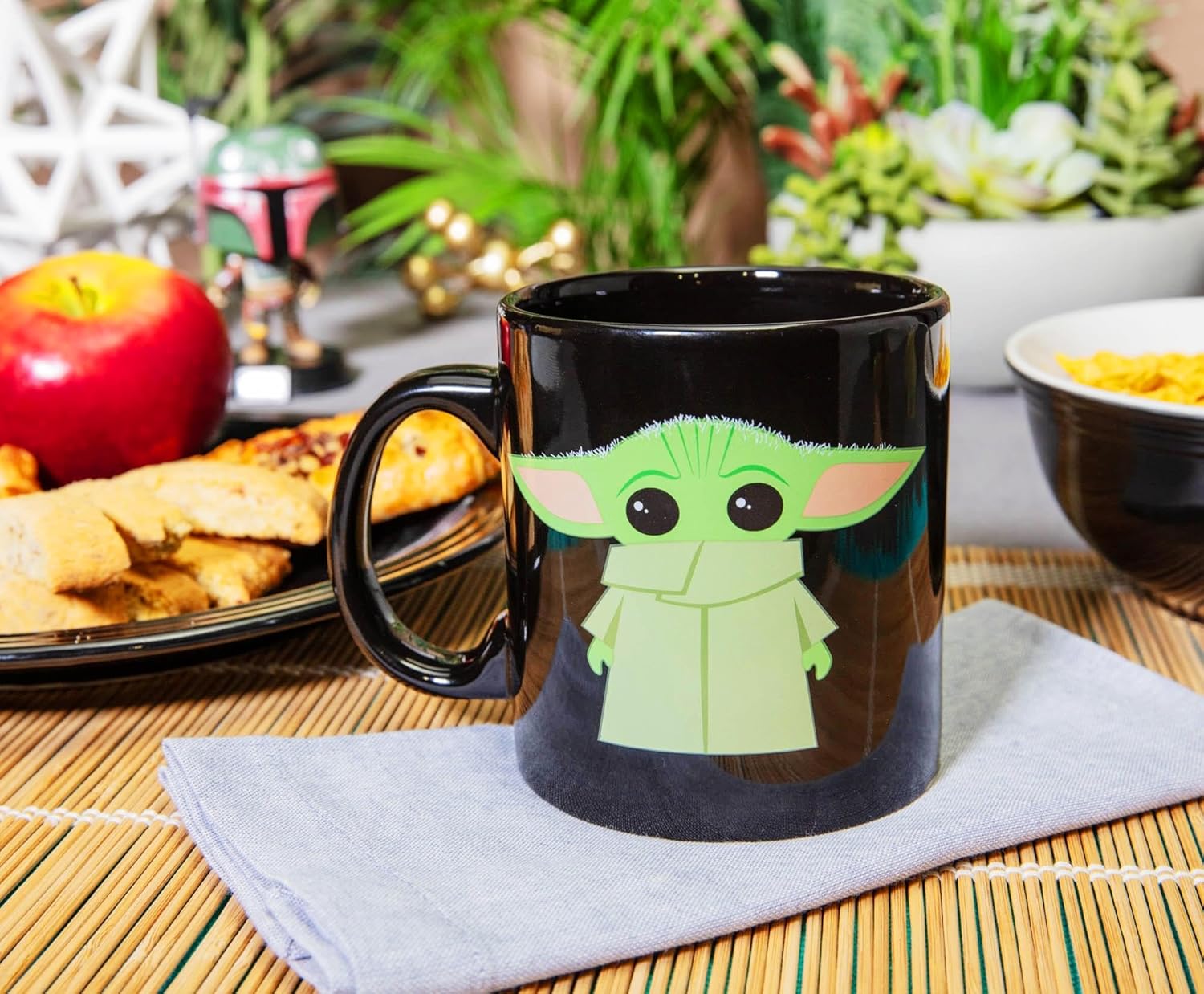 Silver Buffalo Star Wars The Mandalorian The Child Stands Ceramic Coffee Mug, 20-Ounces