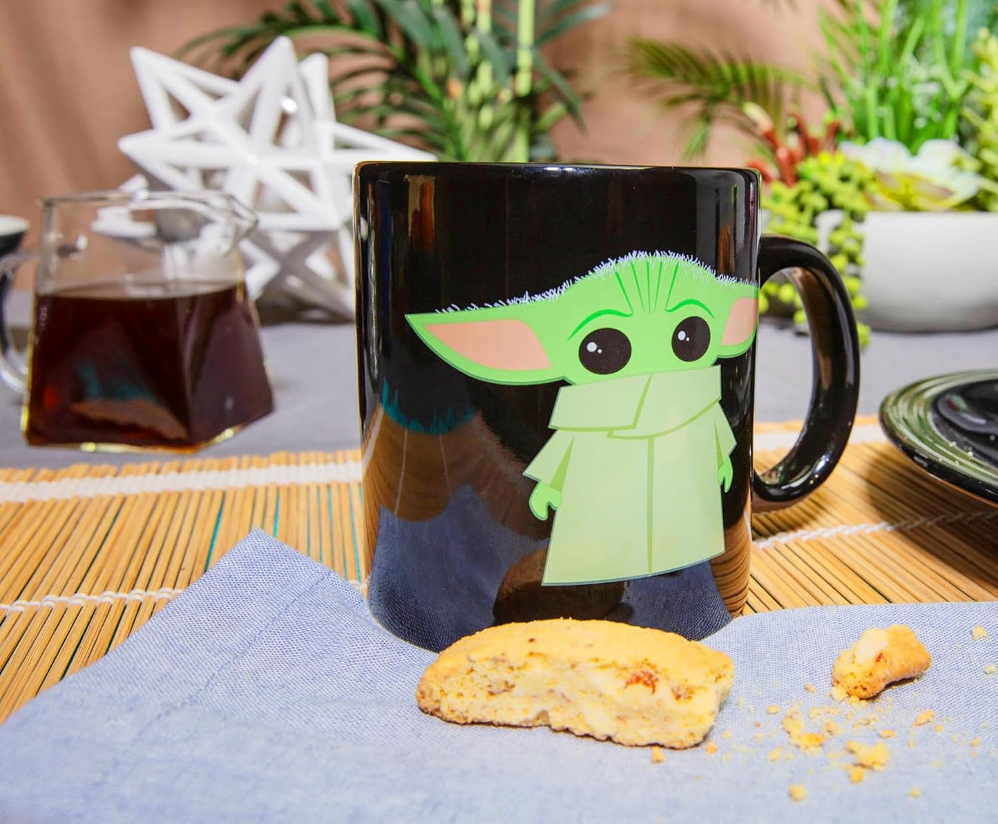 Silver Buffalo Star Wars The Mandalorian The Child Stands Ceramic Coffee Mug, 20-Ounces