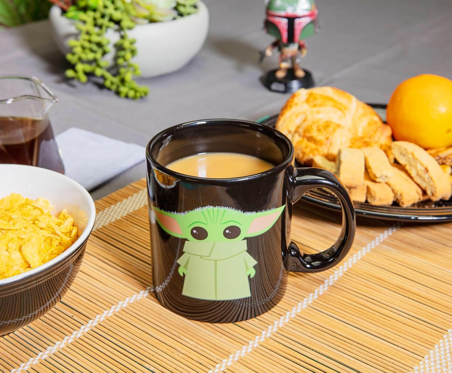 Silver Buffalo Star Wars The Mandalorian The Child Stands Ceramic Coffee Mug, 20-Ounces