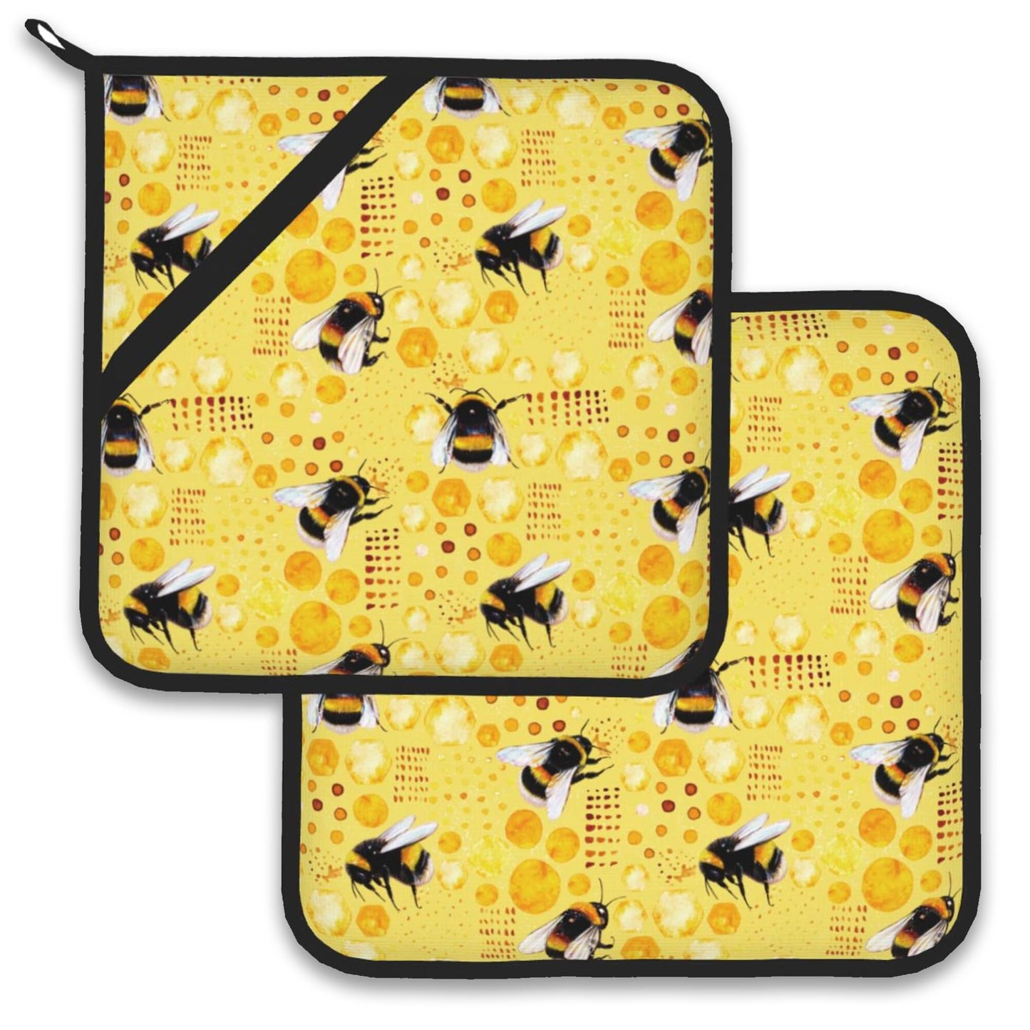 Cherry Berries Pot Holder Set of 2,Heat Resistant Potholders Oven Hot Pads for Kitchen Cooking Baking BBQ