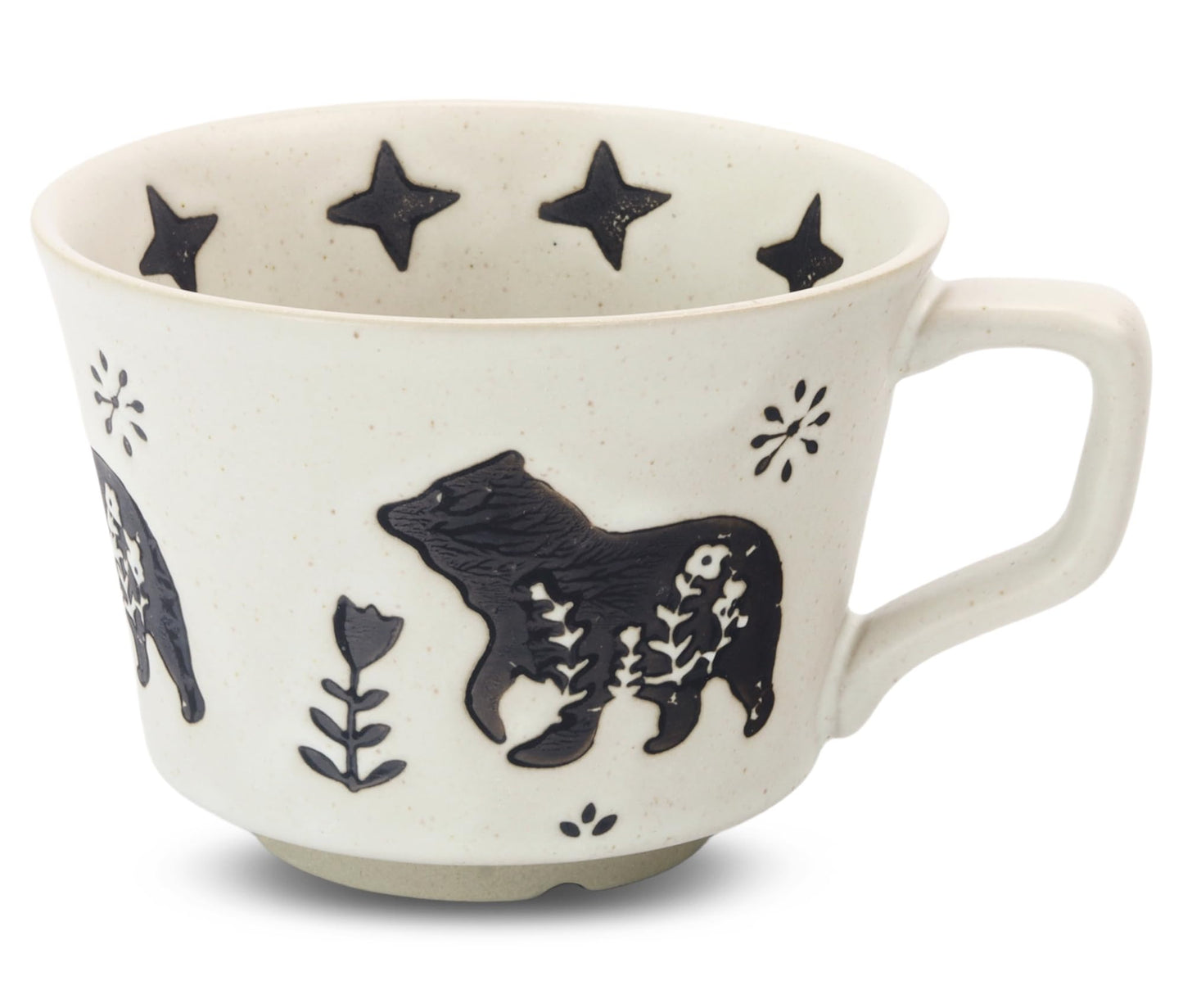 Ceramic Coffee Mug, 12 oz Novelty Unique Teacup with Handle, Stoneware Cup for Tea Mocha Latte Cappuccino Espresso (Leaf)